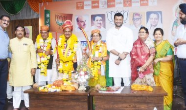 घनश्याम शेर और ज्योति तोमर का भव्य स्वागत