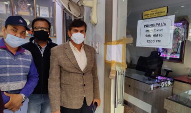 टीकाकरण टारगेट पूरा न करने पर सेंट अर्नाल्ड स्कूल सील