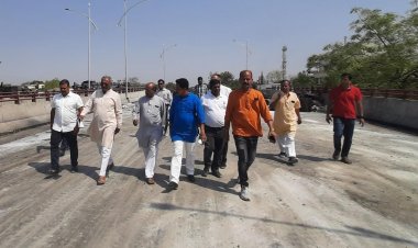 विधायक हार्डिया पहुंचे बंगाली फ्लाईओवर