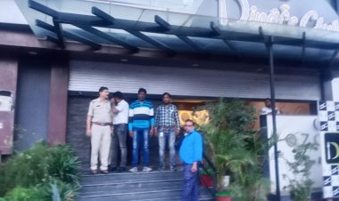 स्कीम नंबर 94 खजराना स्थित डाईनर्स क्लब रेस्टॉरेंट सील 