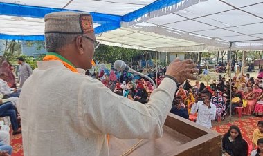 इंदौर में निकाली  जा रही विकास यात्रा को मिल रहा भरपूर जनसमर्थन ,विधानसभा ५ में जुट रही खासी भीड़