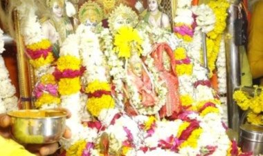 नववर्ष पर ग्राम खजराना में निकली भव्य श्रीराम  पालकी यात्रा