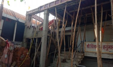 इंदौर में कलेक्टर की जमीन पर बन रहा है अवैध ‘आश्रम’