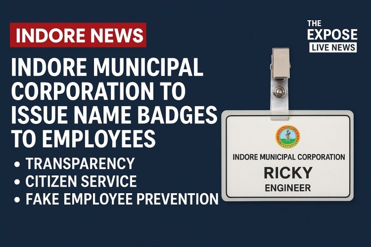 पुलिसवालों की तर्ज पर इंदौर नगर निगम के कर्मचारी भी जेब पर लगाएंगे नेम बैज