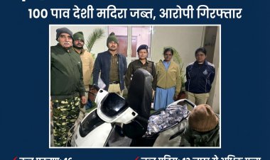 इंदौर में अवैध शराब पर वार, फिर 100 पाव मदिरा जब्त, आरोपी गिरफ्तार
