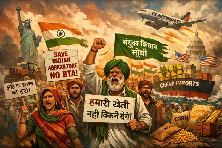 भारत-अमेरिका अंतरिम व्यापार समझौता 2026: किसानों पर संकट की दस्तक