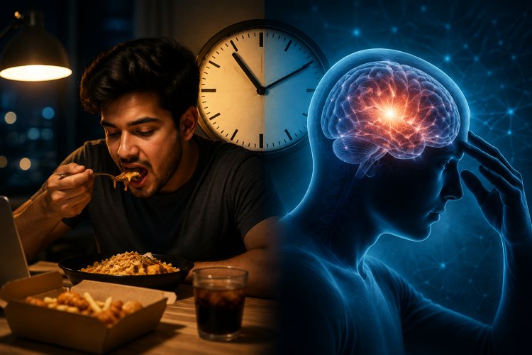 देर रात खाना खाने वालों के लिए रेड अलर्ट! नई रिसर्च ने दिमाग को लेकर बढ़ाई चिंता