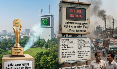 इंदौर को स्वच्छ वायु में देश में नंबर-2 का तमगा, पर हकीकत में 'डेटा का खेल': सबसे प्रदूषित इलाकों के मीटर बंद, फिर कैसे मिला अवॉर्ड?