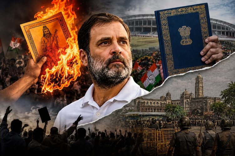 इंदौर में राहुल गांधी के दौरे से पहले मनुस्मृति दहन: छात्र संवाद की आड़ में 'हार्डकोर दलित पॉलिटिक्स' की बिसात!